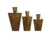 Snijplanken - Naturel - Mangohout - Set van 3 - WeAreTables